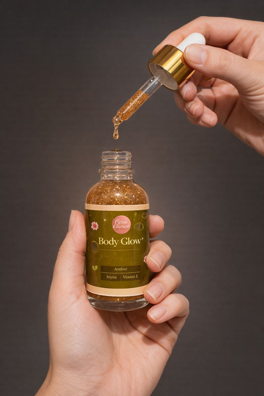 Gotas de brillo corporal